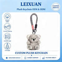 Porte-clés Koala en Peluche Mignon et Doux, Pendentif Koala Imprimé pour Sac à Dos, Sac à Main, Décoration, Cadeau