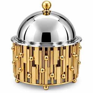 Réchaud alimentaire en acier inoxydable à conservation de chaleur pour garder les plats préparés au chaud lors de mariages, de fêtes, d'hôtels et d'événements professionnels - Product Image 5