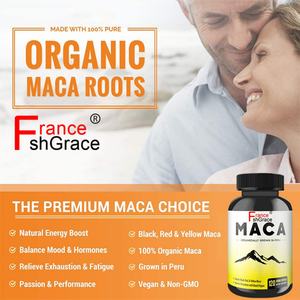 Suplemento de Raíz de Maca Personalizado, Ayuda a Equilibrar los Niveles Hormonales, Mejora la Salud Reproductiva para Adultos, Cápsulas de Raíz de Maca - Product Image 3