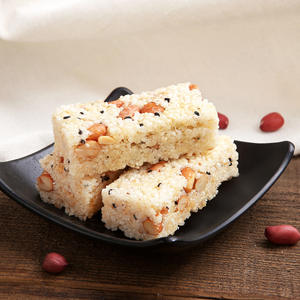 Huanglaowu Croustilles de riz aux cacahuètes Saveur originale 300g Collation traditionnelle quotidienne Collations aux grains sucrés pour offrir en cadeau et pour les rendez-vous - Product Image 2