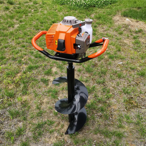 Zware 63cc Benzine Grondboor 48-Type Metalen Spiraalvormige Grondboor Voor Tuin En Boerderij - Product Image 1