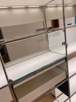Edelstahl Modulare Möbel Multifunktionaler Platzsparender Aufbewahrungsschrank für Wohnzimmer Schlafzimmer Zuhause Hotel Apartment