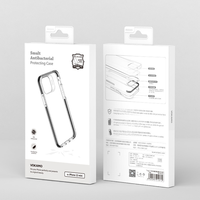 Étui transparent pour iPhone 12 Pro, antichoc, ultra clair, antibactérien, coque de téléphone portable pour iPhone 12 Pro Max