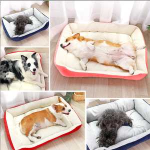 Four Season Solid Classic Eco-Friendly Pet <strong>Bed</strong> Rectangle <strong>Shape</strong> Portable <strong>Dog</strong> Cat <strong>Sofa</strong> <strong>Bed</strong> Nest Waterproof for Medium Animals - Product Image 2