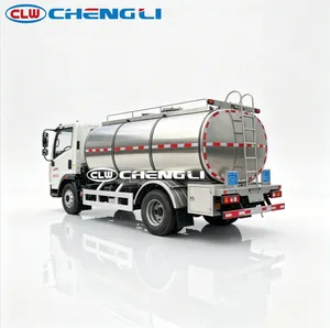 Camion-citerne à lait frais HOWO 4X2 6m³ - Fabricant - Isolation SUS304 - Citerne de transport laitier de 6000 litres - Prix usine bas - Product Image 6