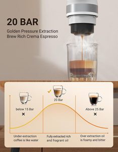 Macchina da Caffè Portatile a Capsule per Esterni, Piccola, Elettrica, con Funzione di Estrazione, Preparazione e Riscaldamento, Multifunzionale - Product Image 5