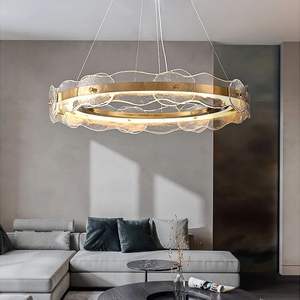 Nordic Posmodern Single Ring Modern Glass Pendant Light para sala de estar - Product Image 3