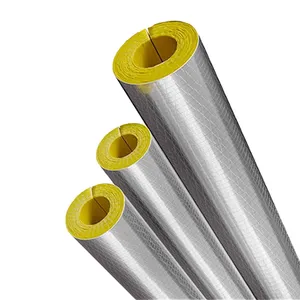 insulation for aluminum air duct glass magnesium rock wool panel Tube smoke control glass wool wall insulation Pipe
