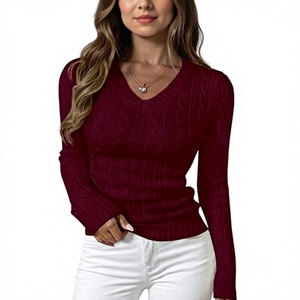 Women <b>Cable</b> <b>Knit</b> Turtleneck Sweater Ribbed High Neck Long Sleeve Pullover 100% Cotton Rib <b>Knit</b> Casual Winter <b>Jumper</b> Wholesale - Product Image 1