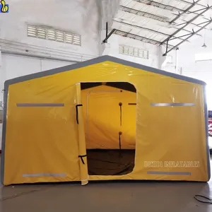 定制耐用充气野营密封帐篷，带垫子和反光条