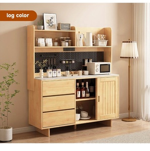 Buffet Rosegia <span class=keywords><strong>Z506</strong></span> au design japonais, style nordique, en bois massif, pour salle à manger, avec une capacité de rangement de plus de 5 pieds cubes - Product Image 5