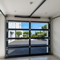 Système moderne de portes et fenêtres coulissantes en alliage d'aluminium fini pour maison et garage