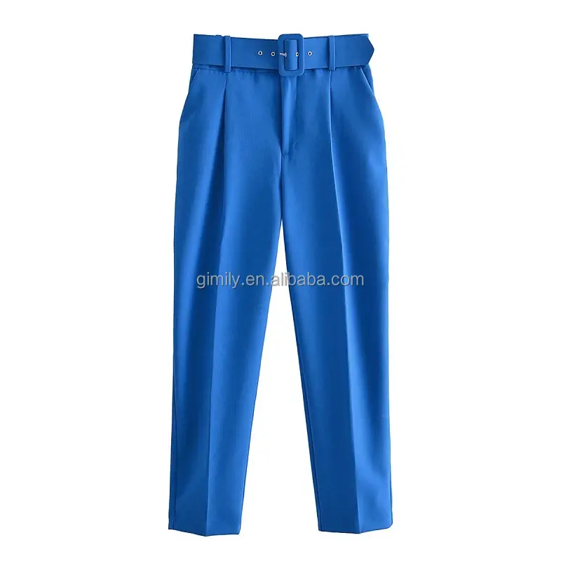 Gimily Oem & Odm Custom Casual Warme Broek Vrouwen Broek En Broek Hoge Taille Dames Casual Formele Kantoor Broek Vrouwen Broek