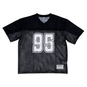 Camiseta de fútbol personalizada, diseño de malla sublimada, camiseta de fútbol americano transpirable de gran tamaño - Product Image 2