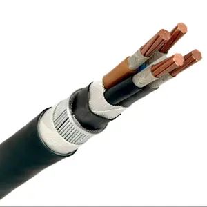 Cabo de alimentação com bainha de PVC para PVC/XLPE 25mm2 Condutor de cobre 0.6/1kV NYY/N2XY