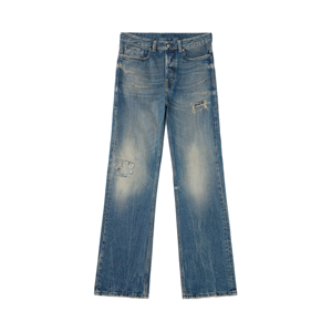 EIDEO OEM ODM Jeans en denim tricoté <span class=keywords><strong>d</strong></span>échiré style hip-hop ample et respirant, <span class=keywords><strong>d</strong></span>élavé, coupe boyfriend pour homme - Product Image 2