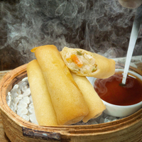 Hete Aanbieding OEM Diepvries Groente Springrollen Fabrieksdirecte Levering Bitemaatjes Groentensnack voor Internationale Catering