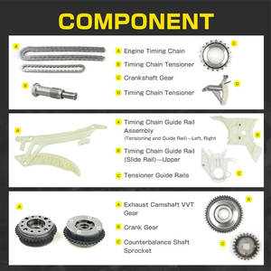 Kit de chaîne de distribution de pièces de <span class=keywords><strong>moteur</strong></span> automatique pour <span class=keywords><strong>Bmw</strong></span> F20 F22 F87 F30 F35 F02 F06 F07 N20 N26 X3 X4 X5 X6 - Product Image 4