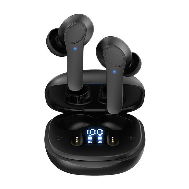 High Quality BT5.0 Wireless Earbuds with Noise Canceling LED Battery Indicator JL Chipset Low Latency Long Battery Life