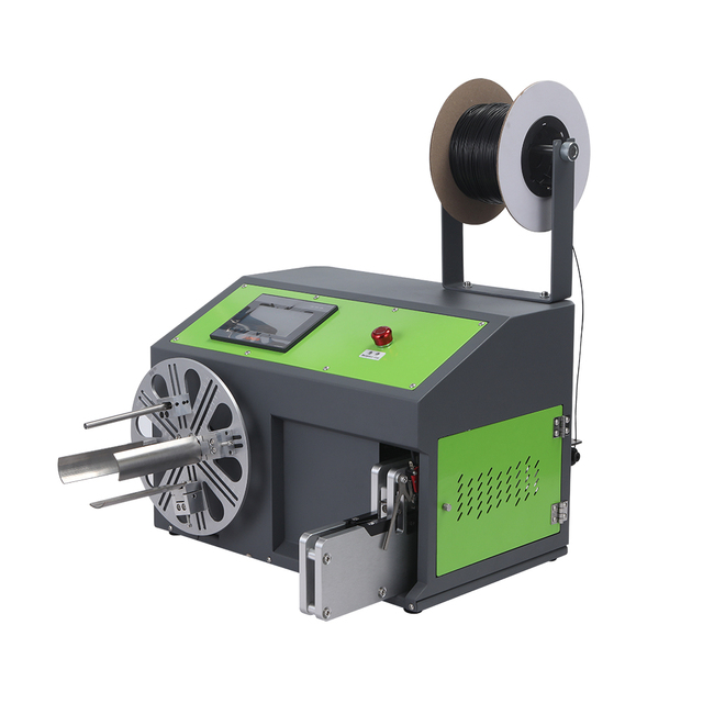 220V Cable Coil Bundler Coil Winding Machine PLC Controlled Wire Coiling Machine Adjustable Cable Winding Machine