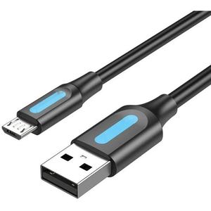 Cable USB - Cable USB 2.0 Tipo A a Micro USB, 1 metro de longitud, color negro, ideal para transferencia de datos y carga - Product Image 1