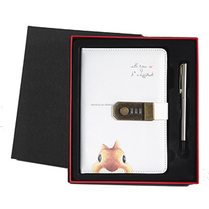 Agenda de sublimación personalizada, diarios de cuero, diario con cerradura - Product Image 4