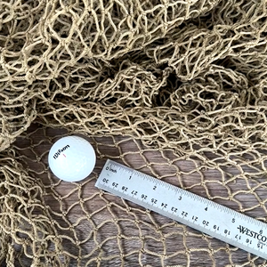 <span class=keywords><strong>Filet</strong></span> <span class=keywords><strong>de</strong></span> pêche décoratif vintage en nylon, 100 mètres, avec taille personnalisée, pour vieux matériaux recyclés et récupérés - Product Image 5