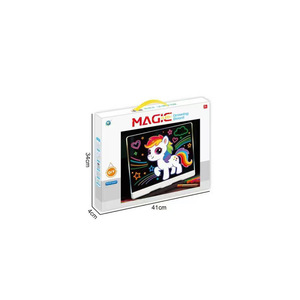 Tableau à dessin LED magique 41x34cm, tableau d'écriture effaçable pour enfants, jouet de peinture artistique - Product Image 1
