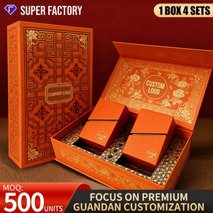 Jeu de cartes à jouer personnalisées estampées or, noyau noir, coffret cadeau pour l'échecs et les jeux de cartes, avec impression de logo - Product Image 3