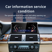 Lecteur Multimédia de Voiture LELV Tactile Linux avec GPS Carplay pour BMW X5 X6 E70 E71 2007-2013 Compatible CCC CIC