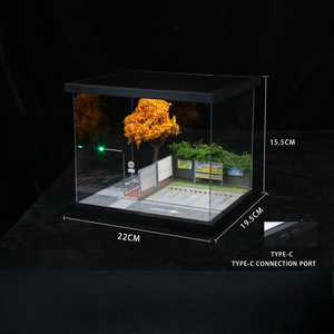 Modèle de scène urbaine 1:64, mini-<span class=keywords><strong>parking</strong></span>, modèle de voiture en alliage, rangement pour voitures, version éclairée - Product Image 1