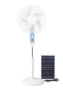 Sıcak satış 16-Inch GÜNEŞ PANELI şarj zemin standı Fan ile 2 3W ampul ve uzaktan kumanda ev kullanımı için güç bankası olarak oteller - Product Image 5