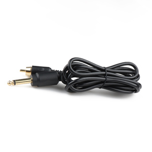 สายไฟสำหรับสักมุมขวา90 ° โมโนไปยัง RCA ชุบทอง - Product Image 5