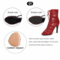 Chaussures de danse latine pour femmes, sandales à talons hauts, bottes d'été sexy pour soirées, spectacles de danse de salon, performance sur scène, semelle souple pour intérieur