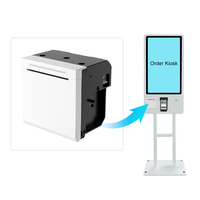 Imprimante thermique encastrée Cashino 80mm EP-385C avec coupeur automatique 3 pouces 80mm, interface RS232 USB LAN pour système de file d'attente