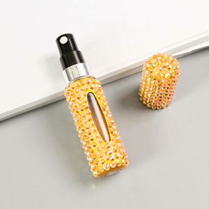 Portable 5Ml <b>Mini</b> Refillable Perfume Atomizer Travel Aluminum Case Shiny Glass <b>Bottles</b> for Personal Care - Product Image 4