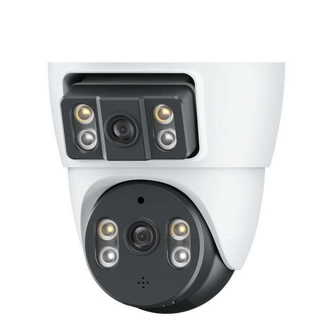 V380 Max 4MP Turret Camera with Night Vision Dual Lens 2-way Audio BQ3 Wifi Indoor Private Model Built-in Mic 4G Functionality