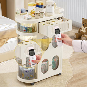 خزانة تخزين متعددة المستويات للمنزل من جرينسايد - لتخزين الأغراض، قابلة للطي للعرض، متحركة لتخزين الوجبات الخفيفة - Product Image 2