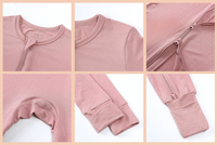 Combinaison pour bébé nouveau-né en tricot personnalisée, barboteuse pour nourrissons et tout-petits, en bambou et élasthanne, vêtements pour bébé fille et garçon, 0-24 mois