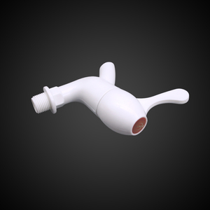 Touchless <b>Basin</b> Faucet <b>Single</b> Hole Ceramic Valve Plastic Minimalist White Bathroom <b>Tap</b> - Product Image 2