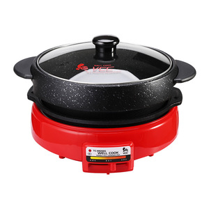 หม้อย่างไฟฟ้าหิน Maifan ไม่ติดกระทะร้อนและกระทะย่างรวมกับการออกแบบที่แยกออกจากกัน - Product Image 2