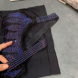 Camiseta coreana con <span class=keywords><strong>tirantes</strong></span> elásticos, <span class=keywords><strong>camisa</strong></span> con diamantes de imitación sin fondo, luz interior, para exteriores, nueva - Product Image 3