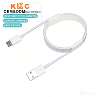 Câble USB C 2A Charge Rapide 1m 20AWG 28AWG Cordon de Synchronisation de Données en PVC Durable pour Téléphone Android Ordinateur Portable Tablette PC