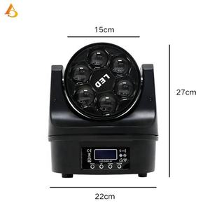 Iluminación de Escenario Personalizada, Cabeza Móvil Tipo Ojo de Abeja, Disco Dj Rgbw, 6 Piezas, Luz Móvil de 10w - Product Image 5