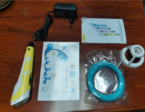 <span class=keywords><strong>Stylo</strong></span> d'impression 3D avec écran LCD, plastique, comprend 3 couleurs de démarrage (PLA/ABS), filament, livre de pochoirs, guide de projet, chargeur - Product Image 5