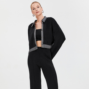 Maglione Cardigan in <span class=keywords><strong>Lurex</strong></span> da donna monopetto con paillettes Bling e purx Casual a maniche lunghe con scollo a V - Product Image 5