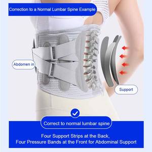Transpirable ajustable Lumbar cintura soporte <span class=keywords><strong>de</strong></span> talla grande espalda Brace <span class=keywords><strong>pecho</strong></span> postura Corrector escoliosis espalda Brace gratis - Product Image 5
