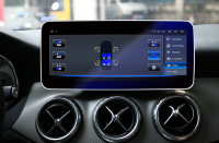 Radio Multimedia con Pantalla de 10.25 Pulgadas para Automóvil Android, Sistema de Navegación GPS Estéreo, Mirror Link para Benz GLA CLA