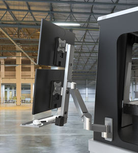 <span class=keywords><strong>Support</strong></span> de moniteur <span class=keywords><strong>double</strong></span> pour poste de travail industriel Meisonic, en alliage d'aluminium, réglable, avec ressort, <span class=keywords><strong>support</strong></span> VESA, résistant à la chaleur, bras pour <span class=keywords><strong>PC</strong></span> - Product Image 4