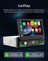 Autoradio Android 13 BQCC 7 pouces 1DIN avec écran HD rétractable, électronique automobile, 1+32G/2+32G/2+64G, WiFi, GPS, navigation, SDK, Mirror Link
